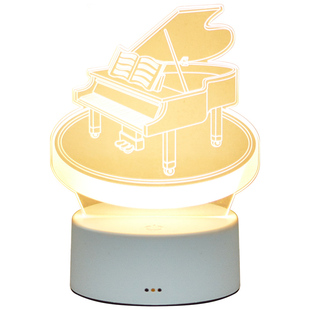 乐器钢琴小夜灯卧室浪漫灯led床头玩手机小台灯usb充电微光睡眠灯