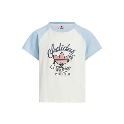 【自营】阿迪达斯25年夏男女童三叶草纯棉运动短袖圆领T恤JV5292