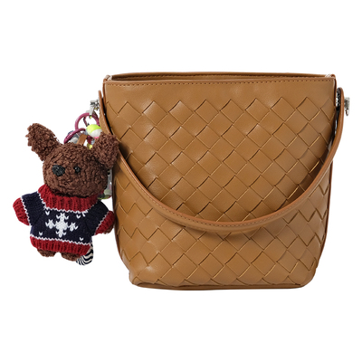 水桶包编织包百搭单肩斜挎包