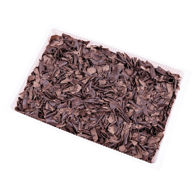 黑色巧克力黑刨花碎甜品台黑森林蛋糕巧克力烘焙装饰专用白色碎片