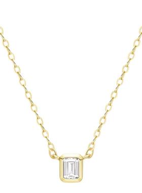 hefang925纯银何方迷你鎏光项链