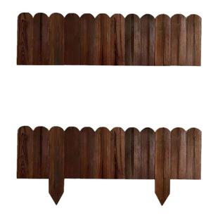 可弯曲防腐木栅栏户外围边围墙护栏花园围栏花坛花池菜地挡土篱笆