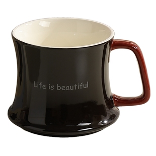 陶瓷马克杯小众高级感创意咖啡杯ins风原创杯子家用喝水情侣水杯