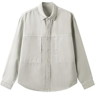 gxg.jeans男装 多色水洗设计简约宽松牛仔衬衫外套男 25年春新品