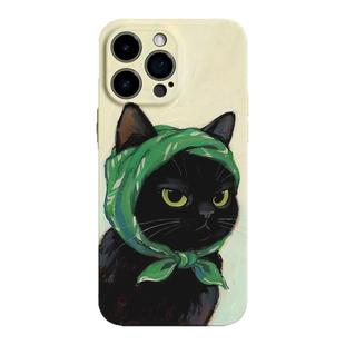 【猫老大】拽酷花巾猫咪适用iPhone16/17promax手机壳华为pura80小米17畅享70情侣vivoS30软iqooneo10苹果15