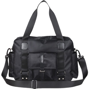 尼龙韩版男包包商务休闲手拎行李包男士旅行包手提单肩斜挎包