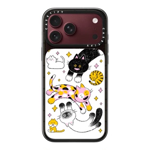 现货CASETiFY软绵绵的猫咪们适用苹果iPhone18Pro Max手机壳17/16/15磁吸14卡通可爱13小众趣味防摔保护套ins