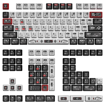PIIFOX《星际迷航》核动力PBT透明五面热升华透光客制化键盘键帽
