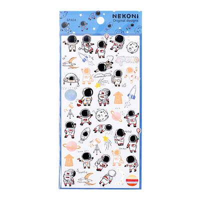 贴纸可爱宇航员小日常diy单张