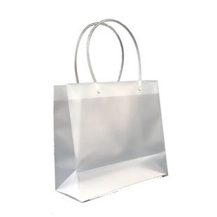 圣诞节礼品透明手提袋礼品袋礼物塑料喜糖包装手拎袋子定制印logo