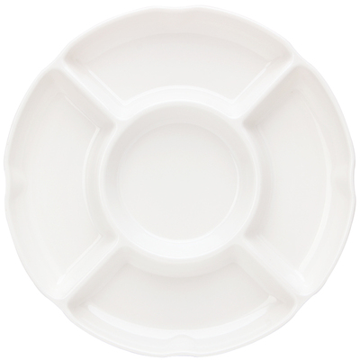 白色仿瓷餐盘多格格盘盘配料卤水