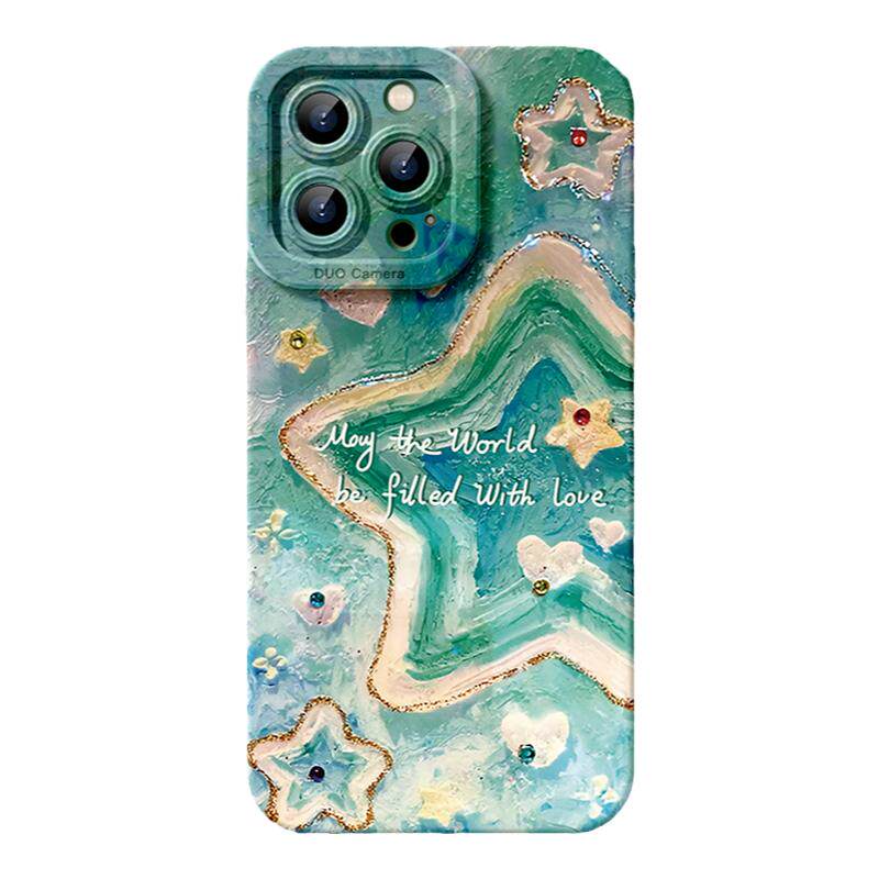 适用苹果15手机壳iphone16promax新款谭松韵纪星同款星星15promax皮质13网红女款14pro防摔16小众11/12硅胶软