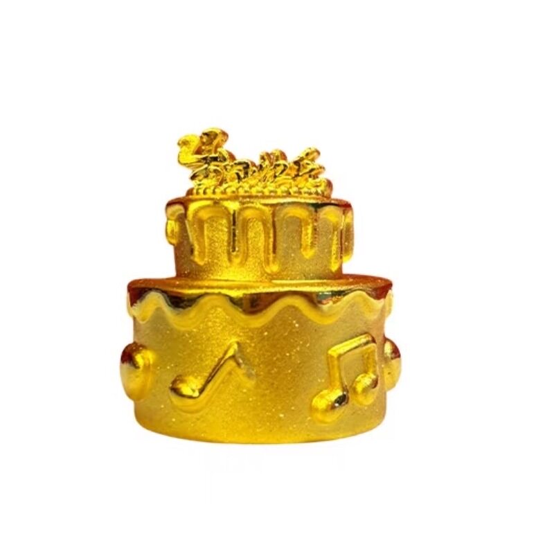 生日快乐蛋糕黄金1g足金999