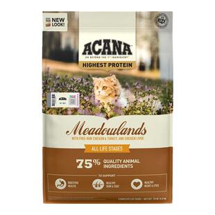 【自营】ACANA/爱肯拿鸡肉成幼猫牧场盛宴猫粮4.5KG增肌强健体格