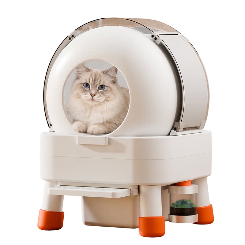盯盯鱼超大号自动猫砂盆全封闭智能猫厕所清理防外溅新风除臭补砂