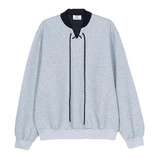 Hualun立领卫衣男款2025新款重磅上衣cleanfit韩系宽松百搭套头衫