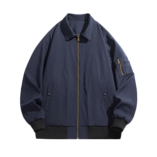 班尼路SK美式翻领飞行员夹克男2026春季潮牌宽松百搭休闲外套男YS