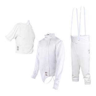 新规AF击剑450N击剑保护服三件套CFA认证成人儿童花重佩剑比赛服