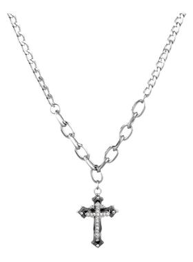 欧美街头十字架项链男女潮酷ins