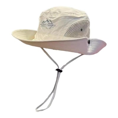 山系遮阳帽子男女徒步登山露营渔夫帽户外钓鱼防紫外线西部牛仔帽