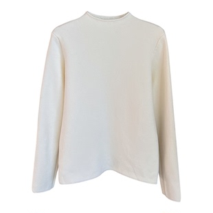 龙妹家灰色半高领加绒加厚打底衫女内搭毛衣2026冬季新款针织上衣