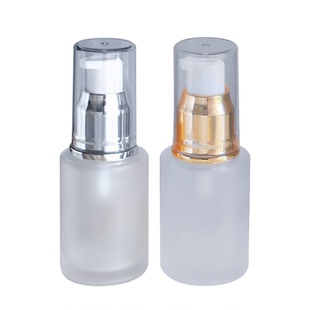 磨砂玻璃分装瓶乳液瓶套装按压式化妆水瓶喷雾膏霜瓶20ml粉底液瓶