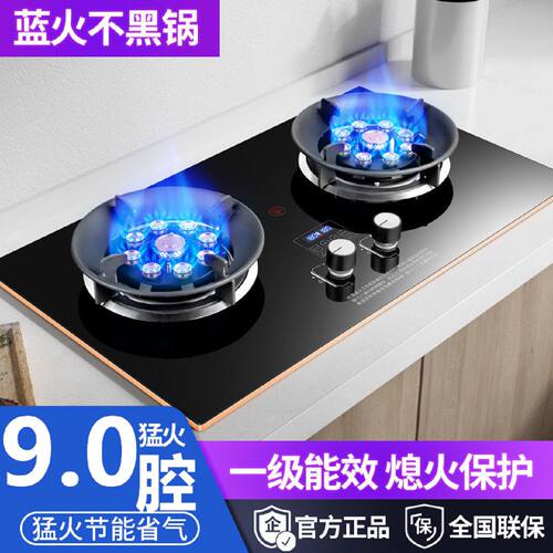 OUPAIGU欧派谷煤气灶双灶家用嵌入台式天然气液化气燃气灶猛火灶
