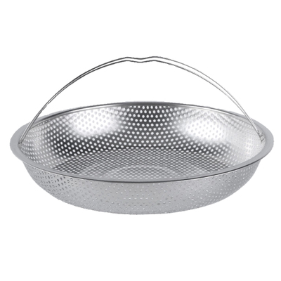 带提手蒸架多功能料理蒸笼不锈钢沥水篮米筛锅具蒸格厨房三角大号