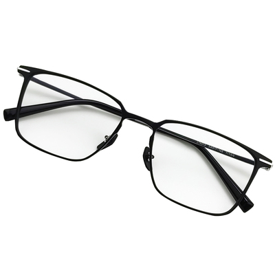 纯钛近视眼镜男可配度数超轻商务