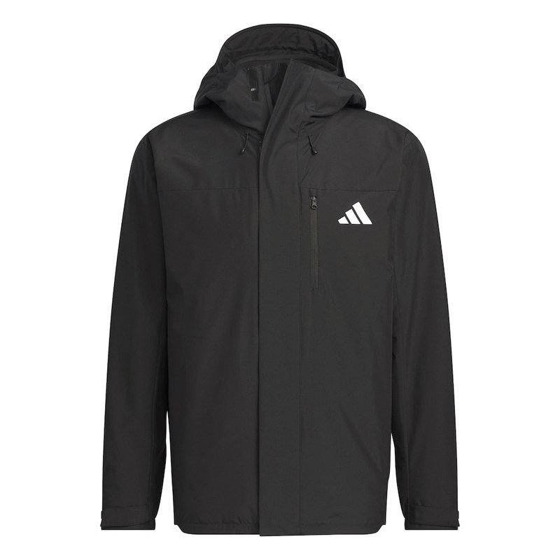 Adidas阿迪达斯男子三合一冲锋衣运动外套连帽衫休闲夹克JM9140