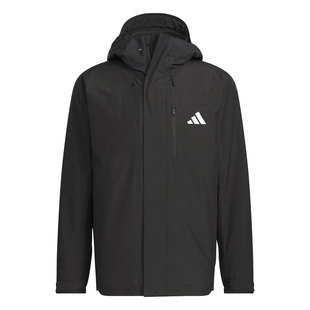 Adidas阿迪达斯男子三合一冲锋衣运动外套连帽衫休闲夹克JM9140