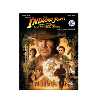 夺宝奇兵之水晶骷髅王国 圆号独奏含CD Indiana Jones and the Kingdom of the Crystal Skull Instrumental Solos Alfred原版乐谱