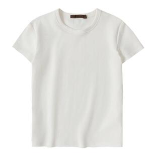 CycleDocument 四色超百搭！弹力棉正肩修身打底衫显瘦短袖T恤女