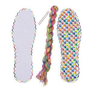 十字绣鞋垫新款2026年手工绣花半成品7层棉布白板diy透气加厚男女