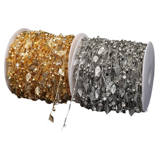 包14k真金项链链条流苏发簪水钻散链手工制作diy手链服饰发饰配件