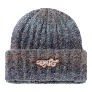 IIING帽控 帽子女款2025新款大头围毛线帽秋冬保暖渐变百搭针织帽