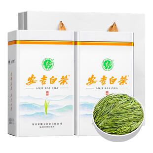 山水西湖安吉白茶新茶特级明前绿茶珍稀白茶散装茶叶礼盒500g