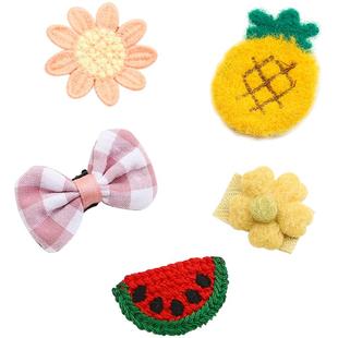 可爱幼儿胎毛发夹发饰宝宝不伤发发卡婴儿发量少汗毛夹子儿童头饰