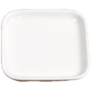 德化白瓷久光日式简约纯白高温陶瓷点心小菜长方碟盘凉菜碗调味碟