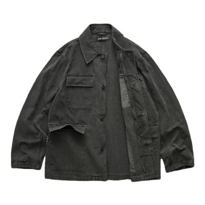 OURLEGACY做旧水洗四袋帆布夹克