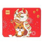 得力对联无痕贴马年春联无痕点胶贴对联专用纳米双面胶新年春节年画场景布置胶带喜字强力胶带不易留痕不伤墙