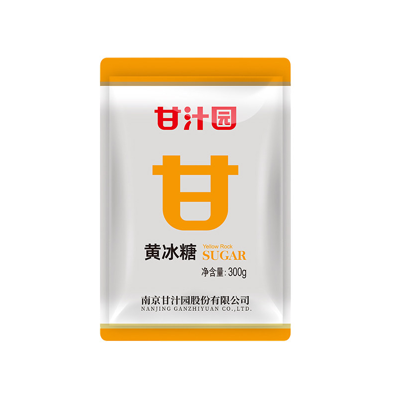 甘汁园黄冰糖300g老冰糖多晶体碎土冰糖小块罐装鲜甘蔗冰糖散袋装