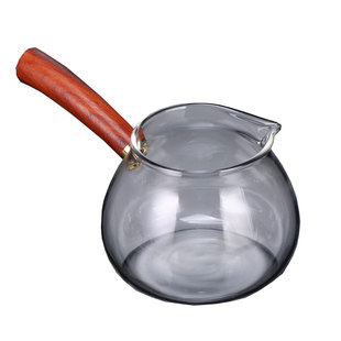 侧把玻璃公道杯加厚耐高端过滤网茶虑高端三件套茶具可明火加热