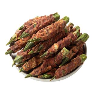 狗狗零食鸭肉干绕秋葵磨牙洁齿宠物零食无添加中小犬磨牙棒狗零食