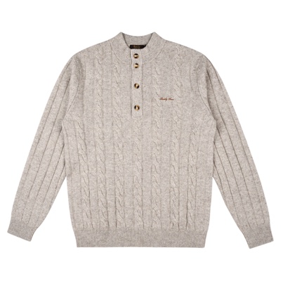 雷迪波尔老钱风牦牛绒毛衣