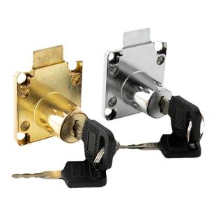 抽屉锁柜子柜门锁免开孔家用办公桌暗装衣柜锁芯抽届锁家具抽柜锁