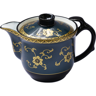 家用茶具把手2025新款陶瓷泡茶壶个人小盖碗茶杯功夫茶专用teapot