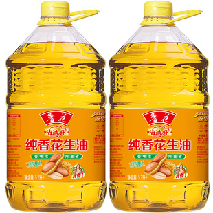 【鲁花直营】鲁花吉满厨特香纯正花生油5.7L*2 食用油 粮油