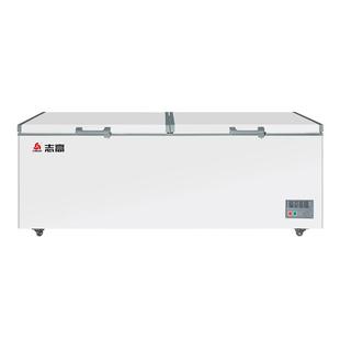 志高铜管无霜冰柜商用大容量全冷冻冷藏柜一级节能速冻卧式冷柜