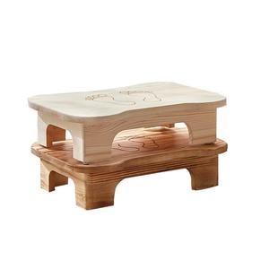 全实木脚丫马桶脚踏办公室脚凳硌脚凳子增高凳垫高小矮凳榻榻米